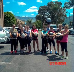 400 Meter Med Ball Run. Starting today's WOD off strong!!!