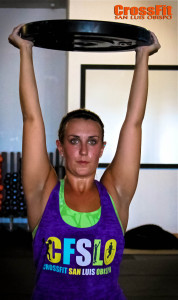 Sam working on her walking Lunges