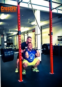 Wilson working on his Front Squat 325lb!!!