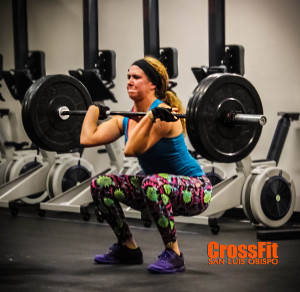 Cate working on her Cleans!!!