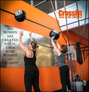 Our Mom's doing Wall Balls. Alisa and Kellie!!!