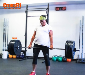 Morty at 54 years old. Deadlift @ 205lbs